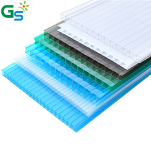 Heat Resistant Transparent Two Compartment Sheet Plastic Pool Cover Polycarbonate Hollow Sheet